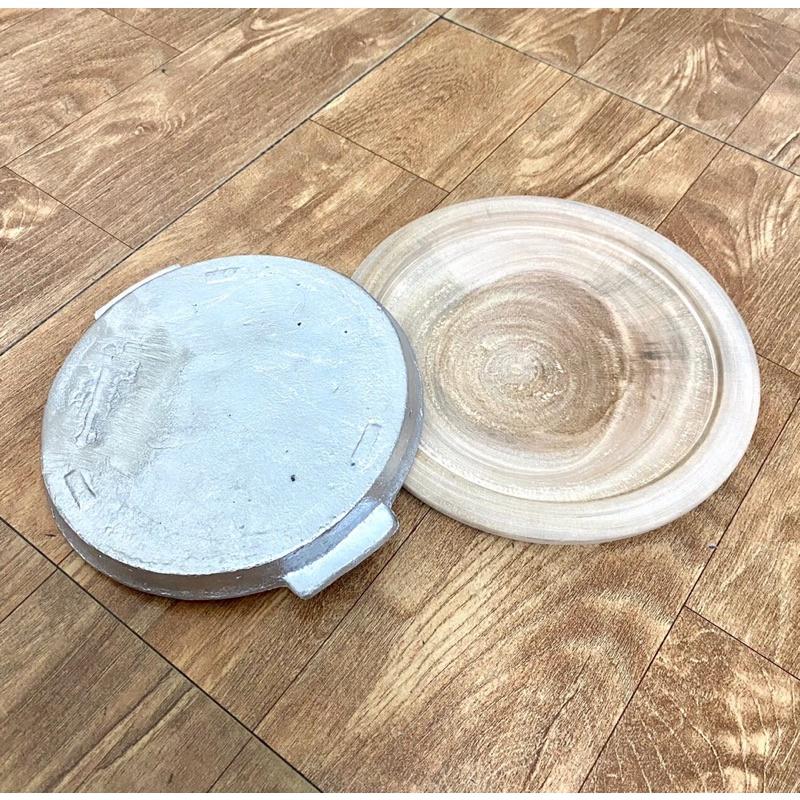 Chảo gang kèm đế gỗ size 20 và 22cm làm bò né, bánh mỳ chảo