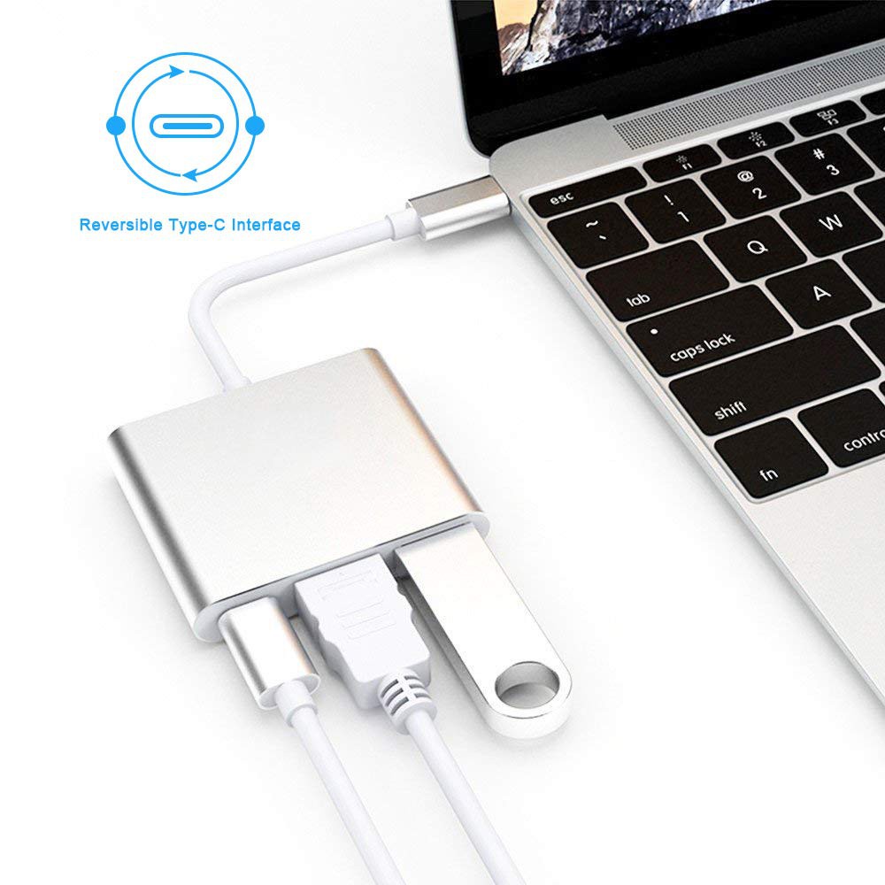 Cáp Chuyển Đổi Từ TypeC USB-C Sang USB 3.0 - HDMI - Adapter từ điện thoại