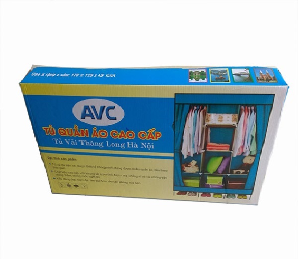 Tủ vải 3 buồng 8 ngăn, loại cửa có 2 khóa, khung sắt sơn tĩnh điện do Việt Nam sản xuất