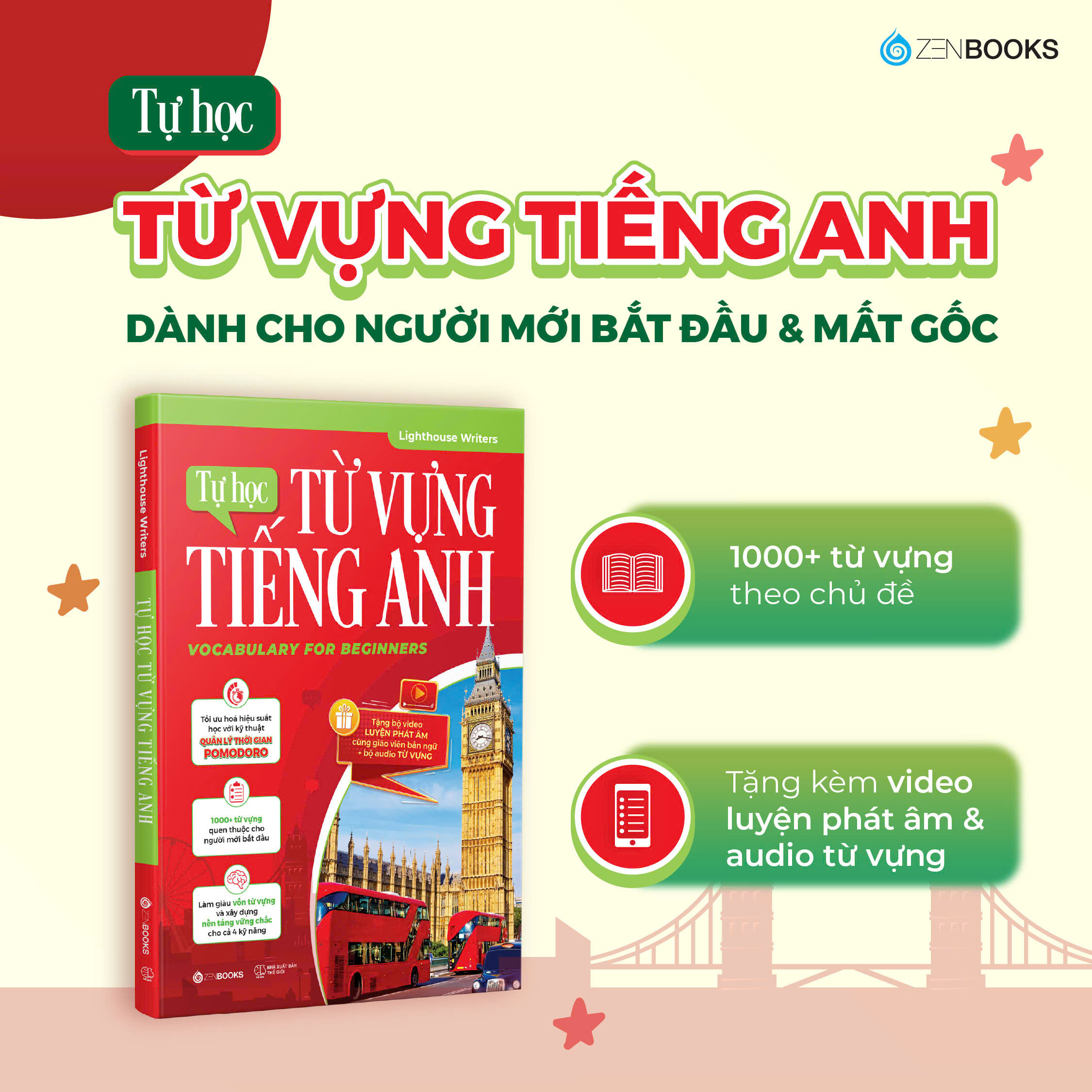 Sách - Tự Học Từ Vựng Tiếng Anh - Dành Cho Người Mới Bắt Đầu &amp; Mất Gốc