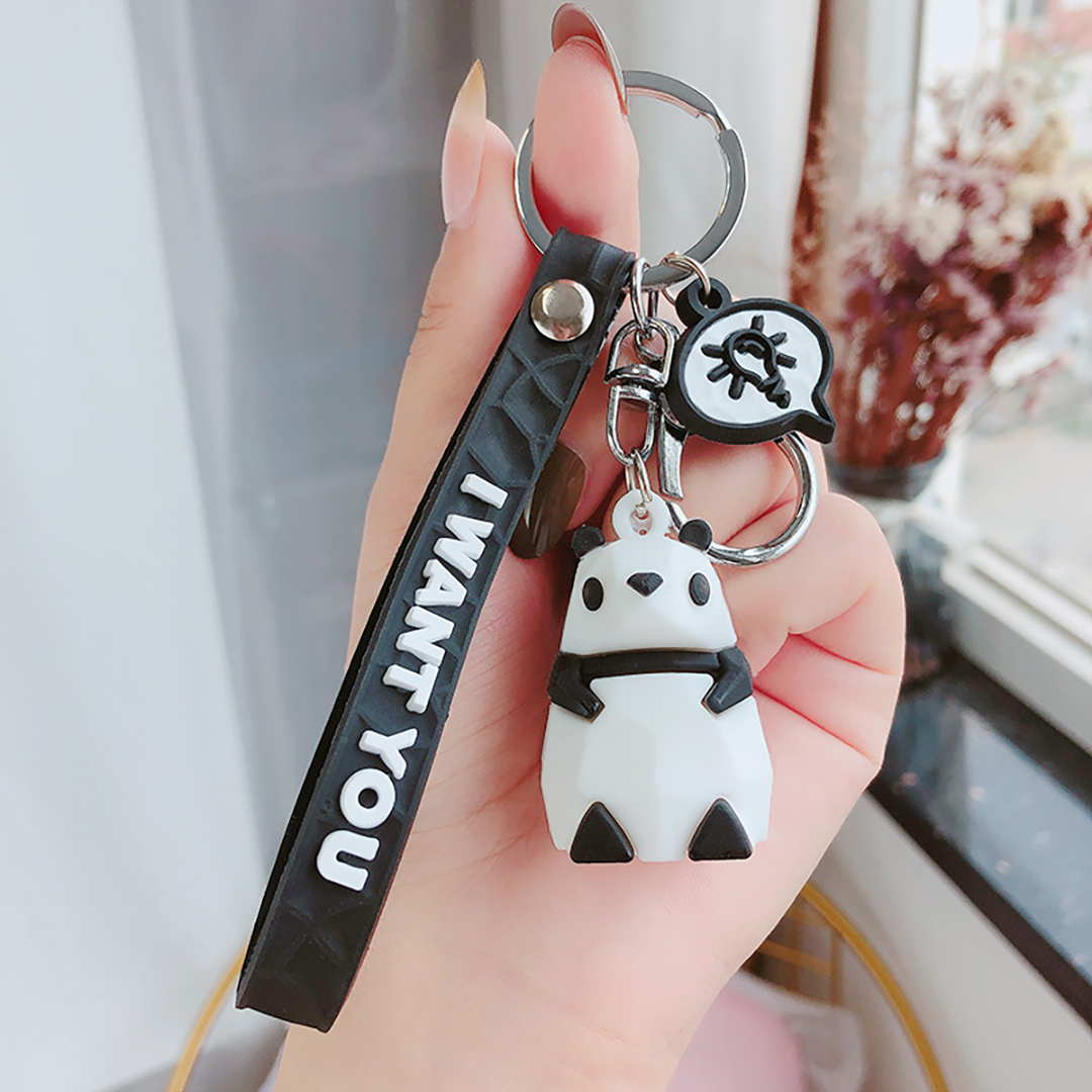 Móc khóa xe máy ô tô hình thú dễ thương sáng tạo I WANT YOU móc treo balo cute