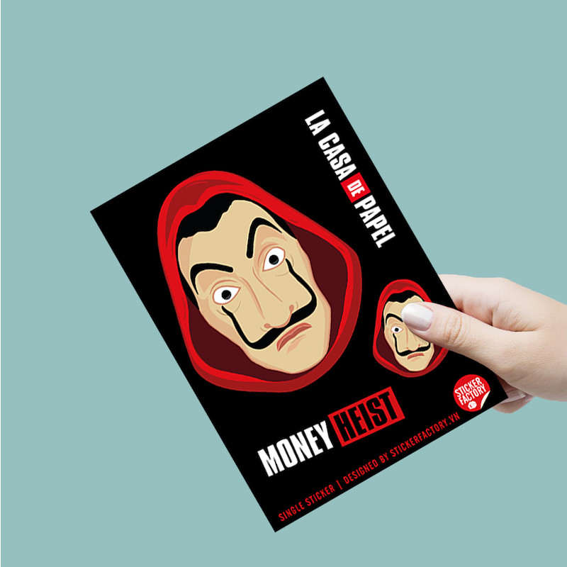 The Face of Dali Money Heist - Single Sticker hình dán lẻ