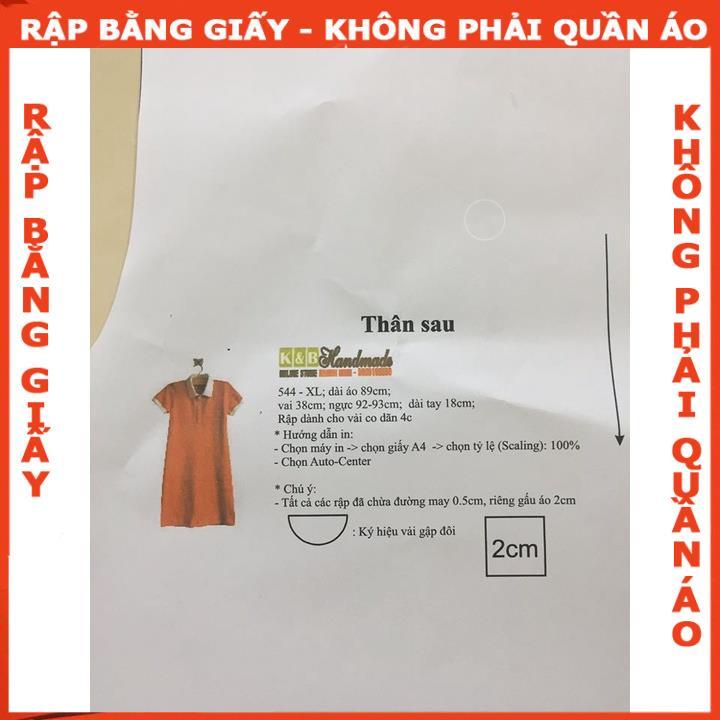 Rập giấy mã R115 váy (BẢN VẼ)