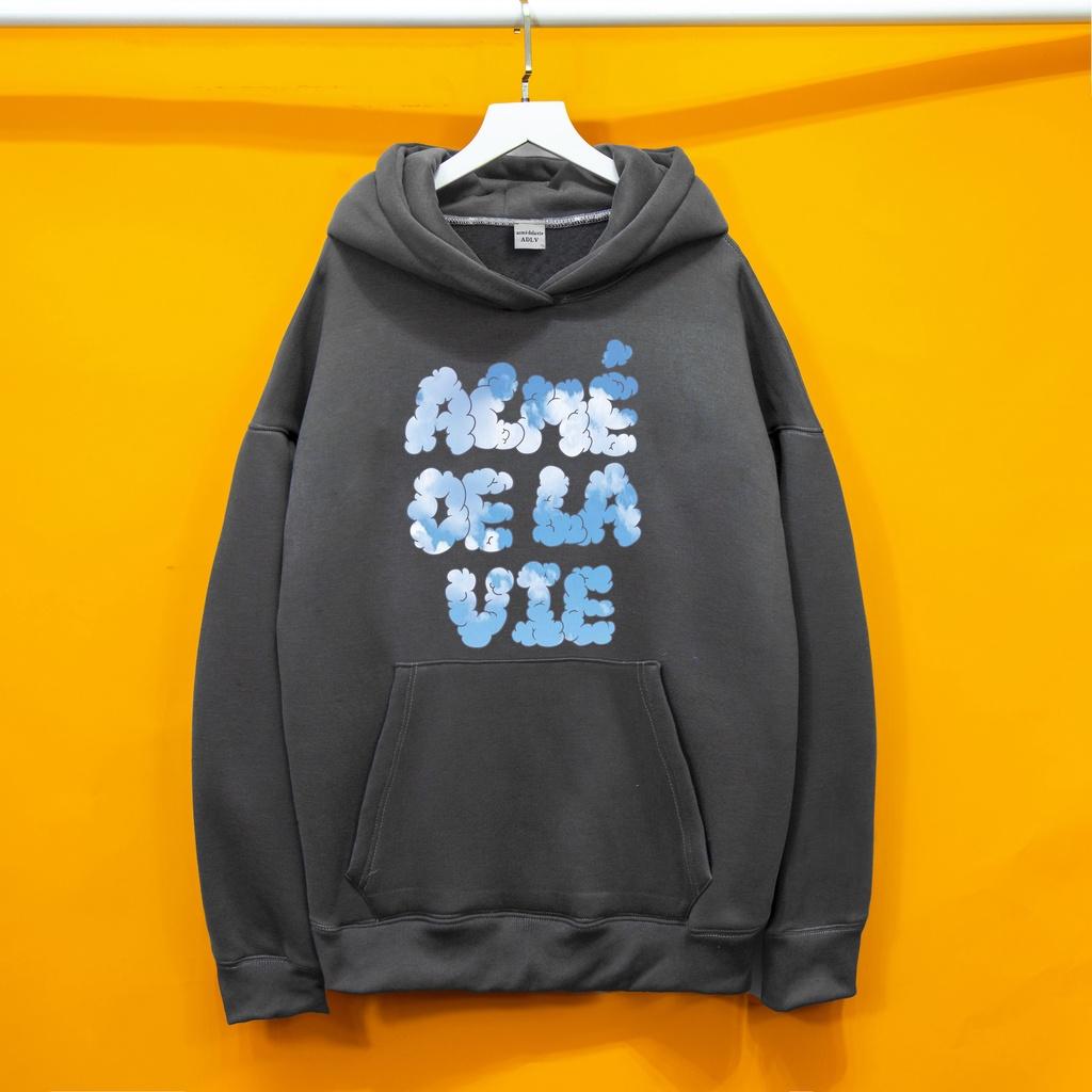 Áo nỉ Hoodie ADLV MÂY áo nỉ bông hoodie unisex nam nữ form rộng oversize chất liệu Cotton