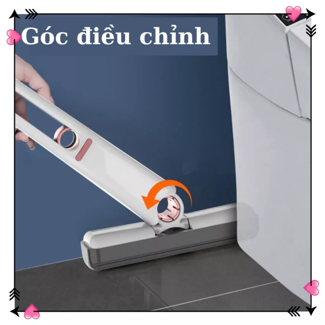 Cây lau kính tự vắt mini gấp gọn, dụng cụ lau vê sinh nhà bếp