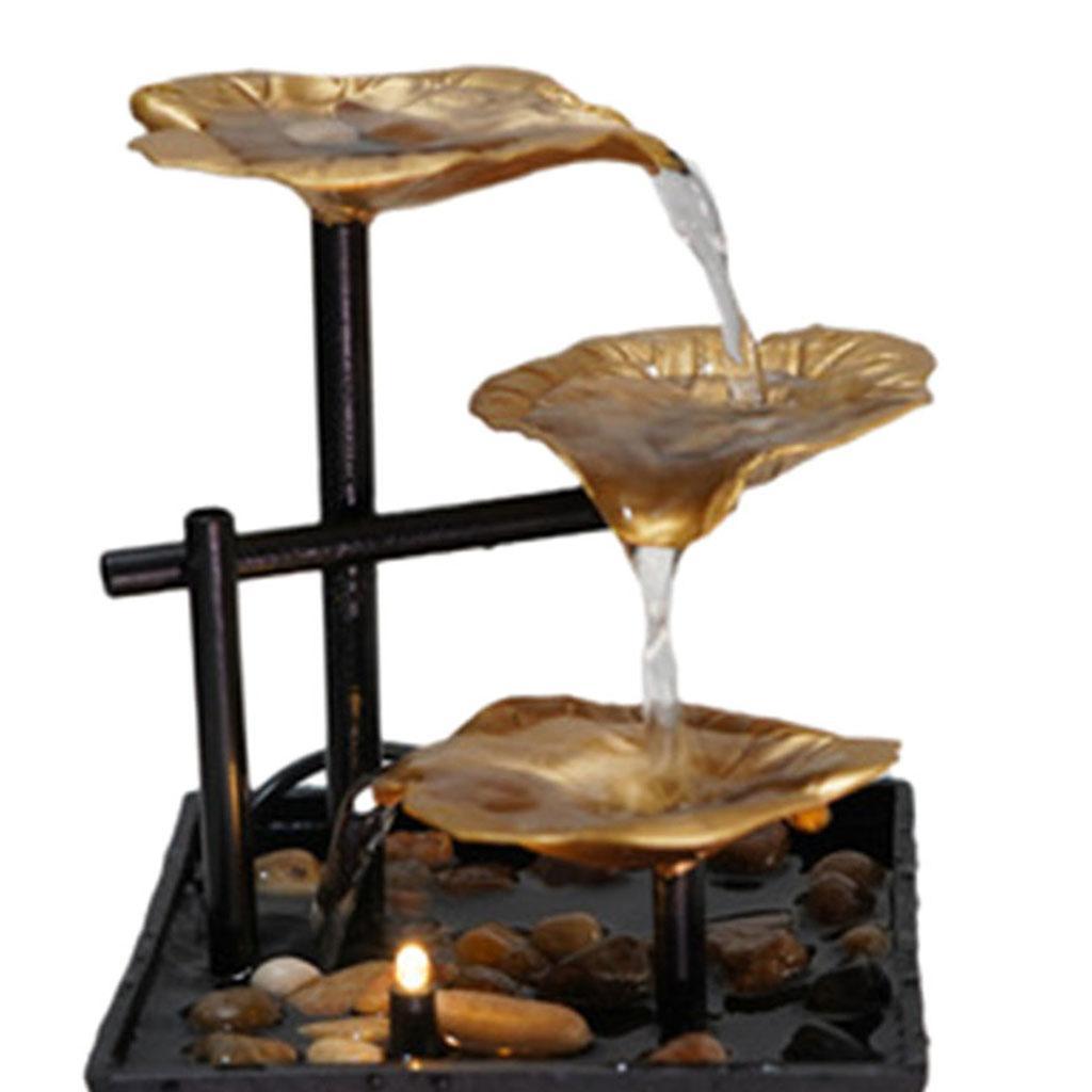 Waterfall Fountain Chinese Meditation Office Bedroom Living Room Decor