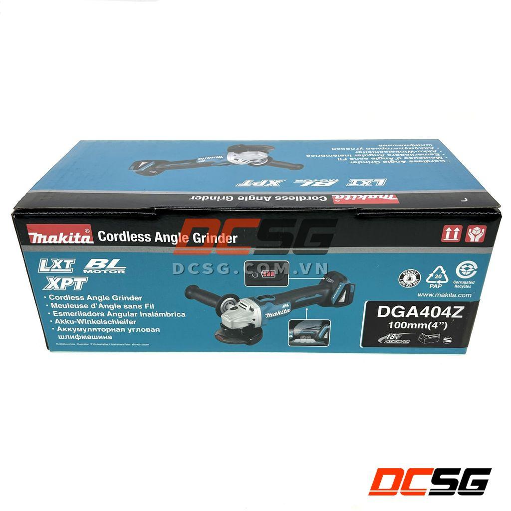 Máy mài góc 100mm dùng pin 18V Makita DGA404Z (không pin sạc) | DCSG