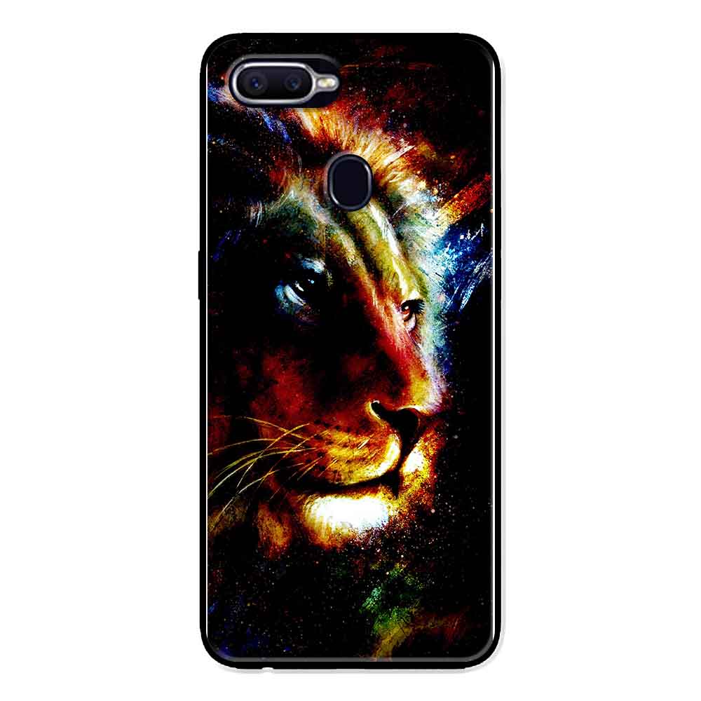 Ốp Lưng in cho Oppo A5s Mẫu Sư Tử Nhiều Màu - Hàng Chính Hãng