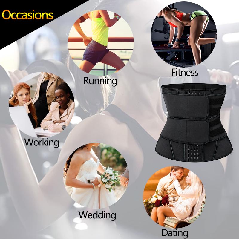 13 Thép Boned Eo Huấn Luyện Áo Cincher Xông Hơi Mồ Hôi Faja Thể Thao Gen Nịt Bụng Giảm Béo Shaper Bụng Tông Đơ Cắt Dây Đai Mô Hình