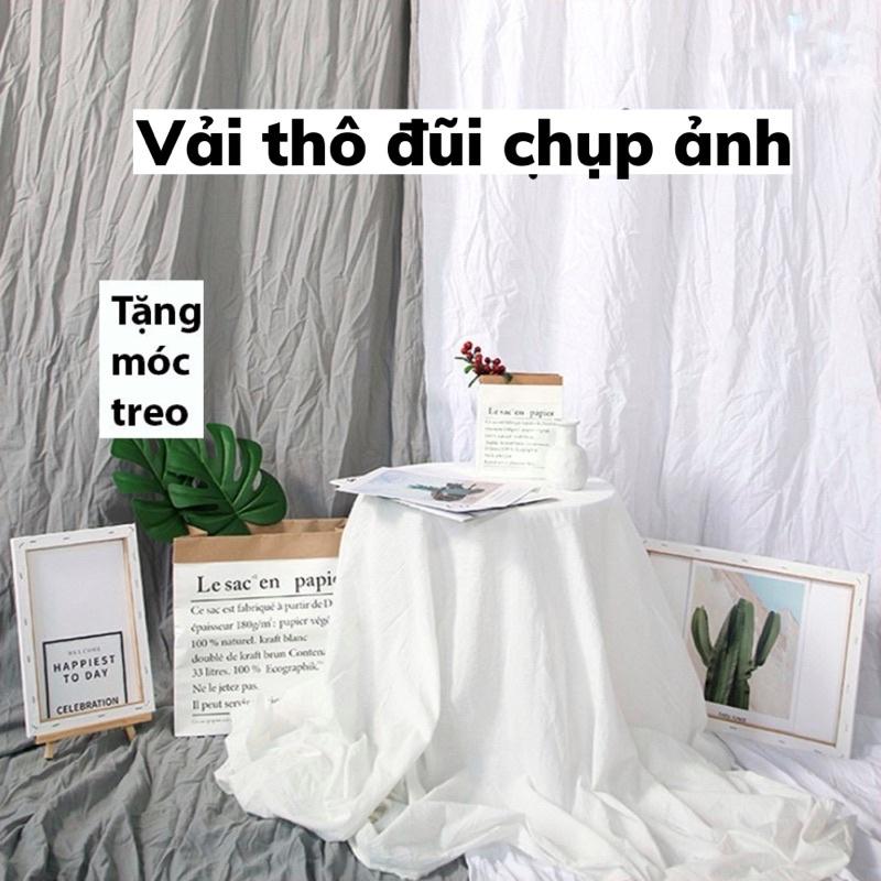 Vải thô đũi, vải xô chụp ảnh - chất đũi làm phông nền chụp hình, làm background, livestream