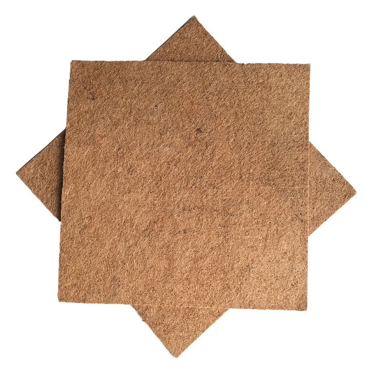 Thảm xơ dừa ép KT 50x50cm, giá thể giữ ẩm cho cây trồng