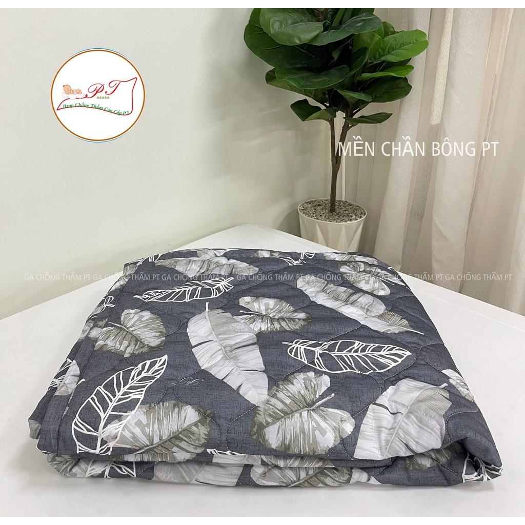 Chăn chần bông cao cấp chính hãng PT, chăn đắp điều hòa chất liệu thun lụa mềm, mịn, mát, mẫu mã theo ga chống thấm