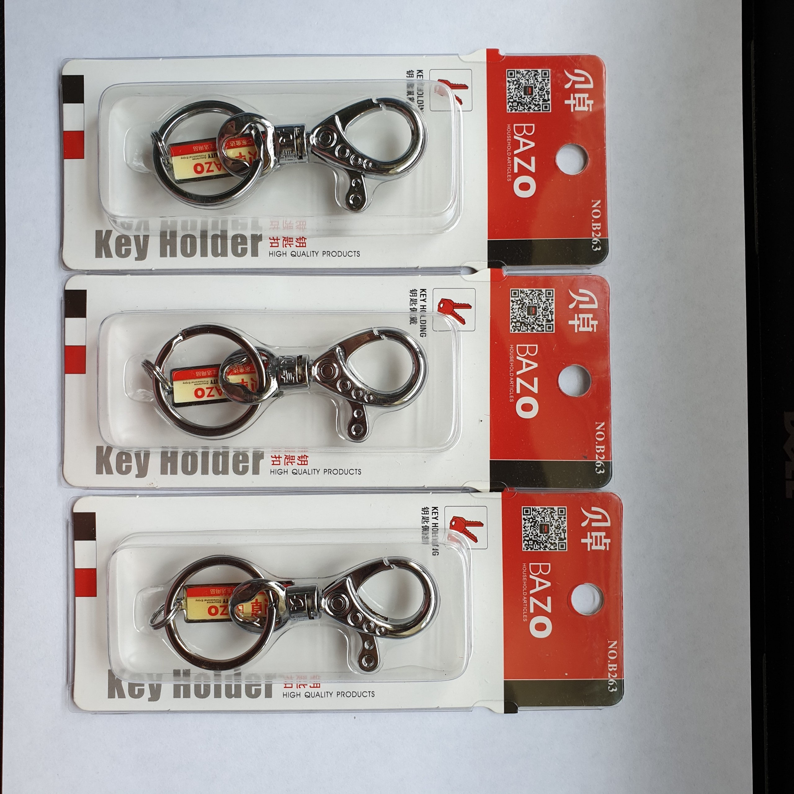 Móc Khóa Gài Thắt Lưng Ô Tô Xe Máy Inox Cao Cấp VS03