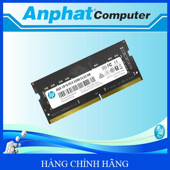 Bộ nhớ RAM Laptop hiệu HP Model S1 DDR4 3200MHz SO-DIMM 8GB - Hàng Chính Hãng