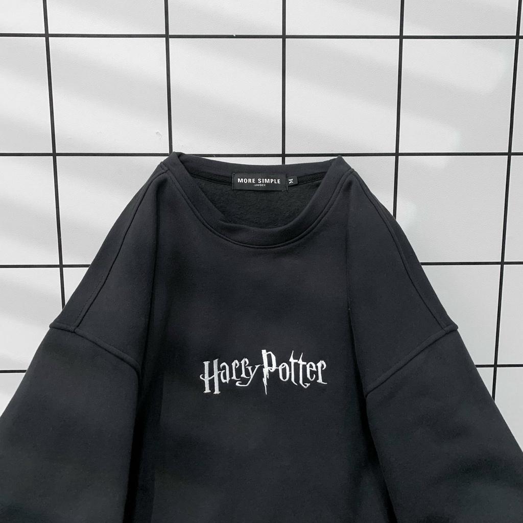 Hình ảnh Áo Sweater Nữ Form Rộng Potter Vải Nỉ Bông Phong Cách