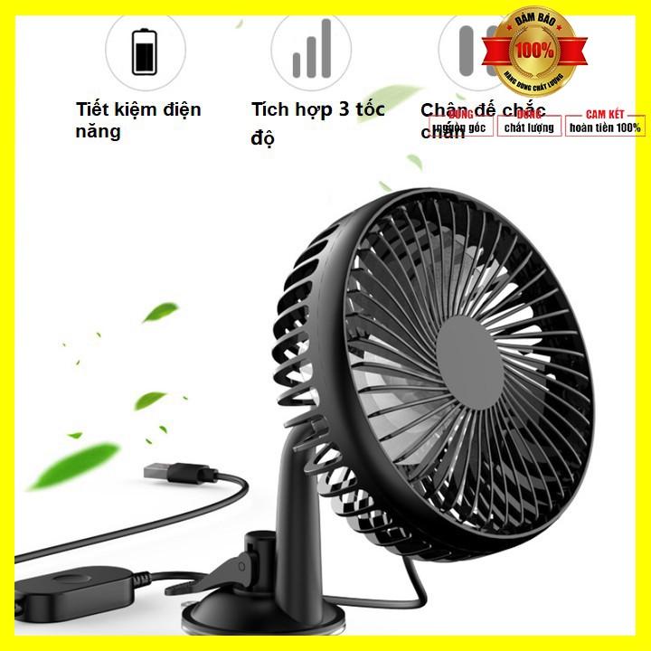 Quạt đơn dùng trên bàn làm việc hoặc gắn trên taplo, kính xe, sau ghế xe ô tô