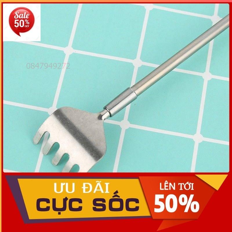 Gậy gãi lưng mini co giãn, Gậy gãi lưng mini massage có thể kéo dài gập gọn cài áo hoặc bỏ túi giảm đau nhức, mệt