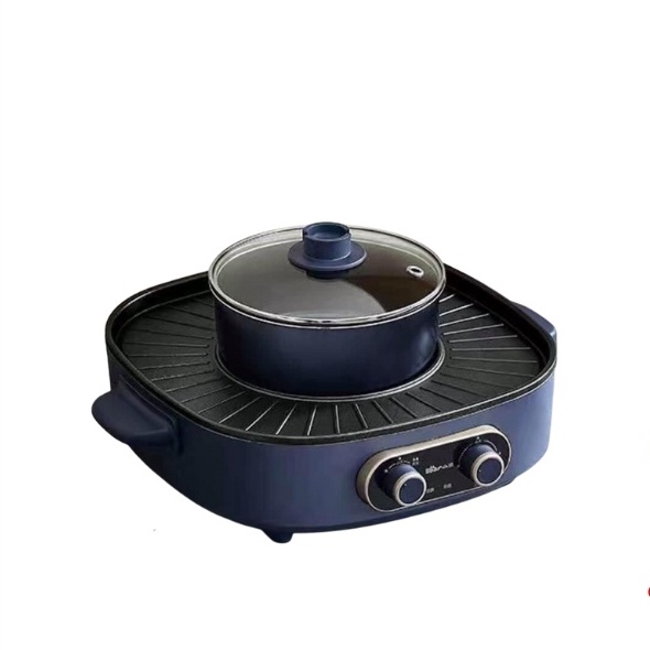 Bếp Lẩu Nướng Đa Năng 2in1 Tháo Rời BEAR DKL-B17C1 Công Suất 1700W, Bảo Hành 12 Tháng.