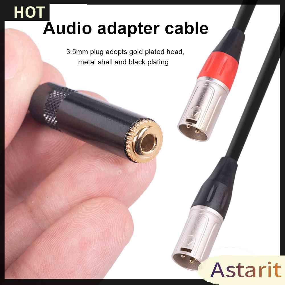 Dây Cáp Âm Thanh Chuyển Đổi Cổng 3.5mm Sang XLR Cho Loa Khuếch Đại Âm Thanh