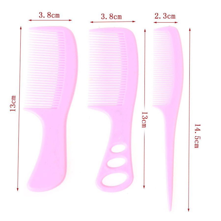 Bộ 3 lược chải tóc Hair Comb (Màu ngẫu nhiên)