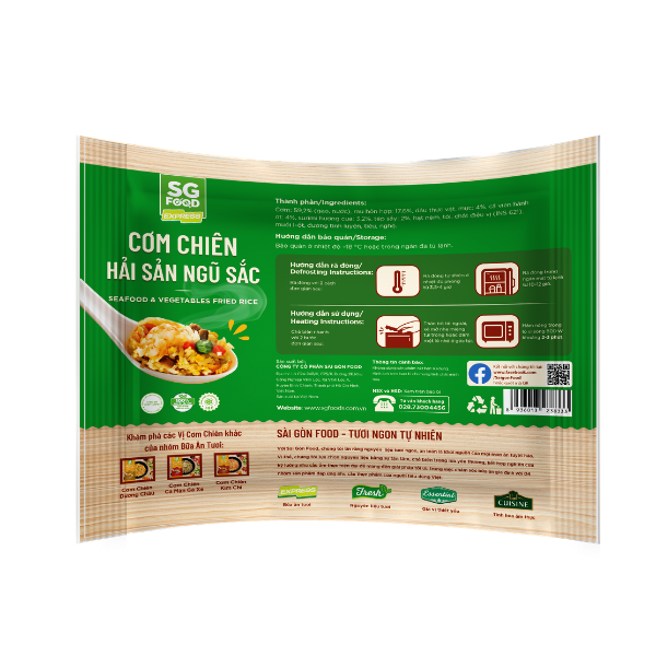 [Chỉ Giao HCM] - Cơm Chiên Hải Sản Ngũ Sắc SG Food Túi 250g