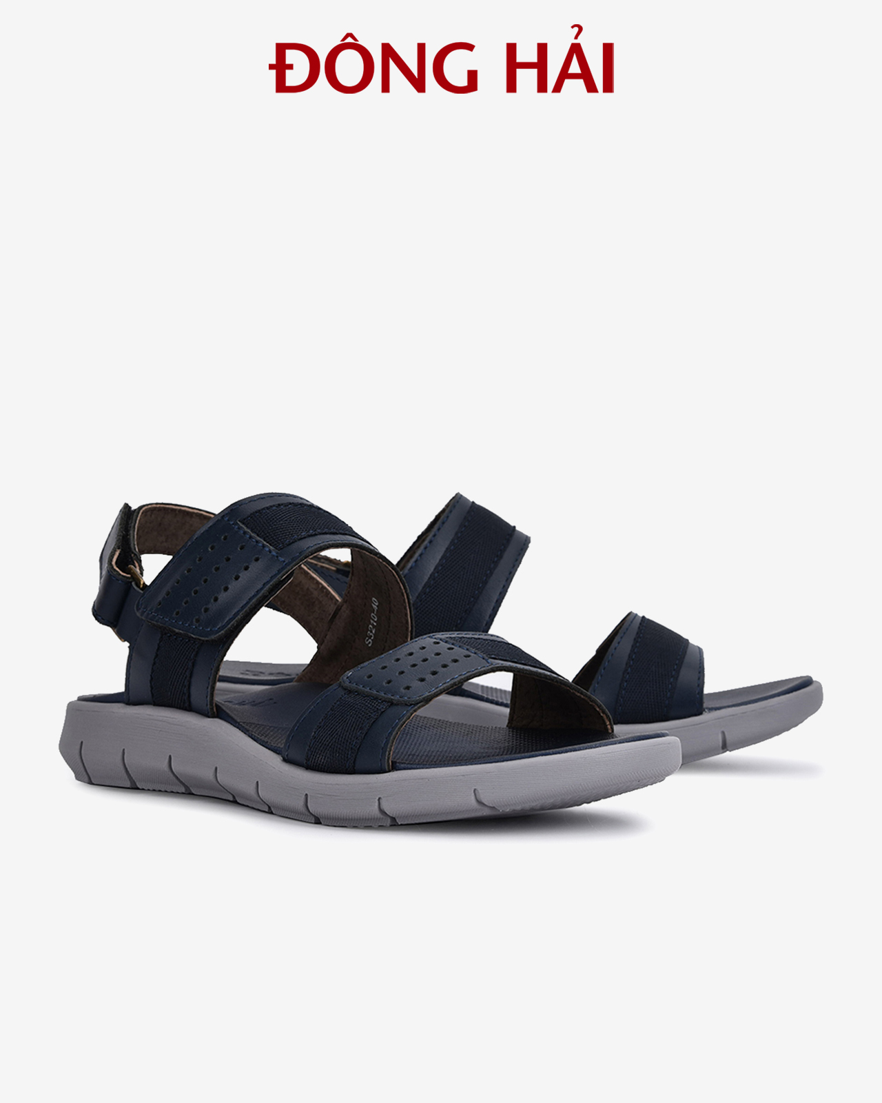 Sandal da bò Đông Hải thiết kế 2 quai ngang trẻ trung - S3210
