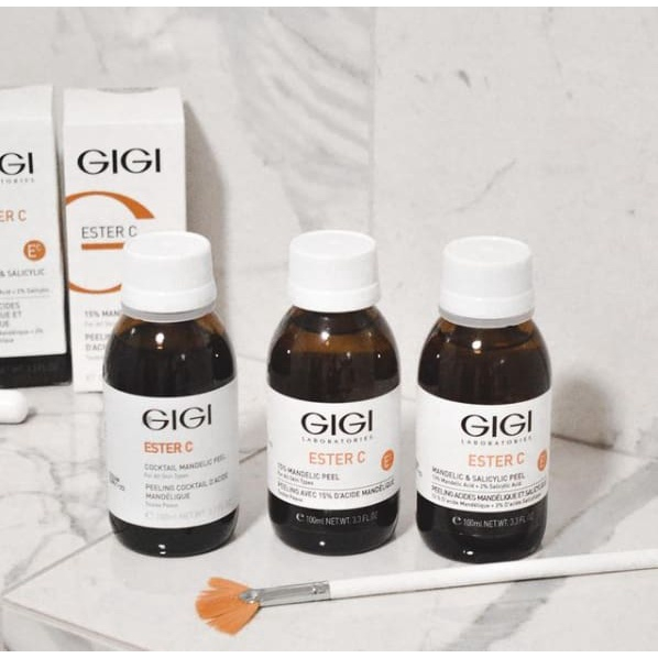 Peel làm căng bóng và sáng da ngay lập tức Gigi Ester C 13% Mandelic &amp; 2% Salicylic Peel 100ml