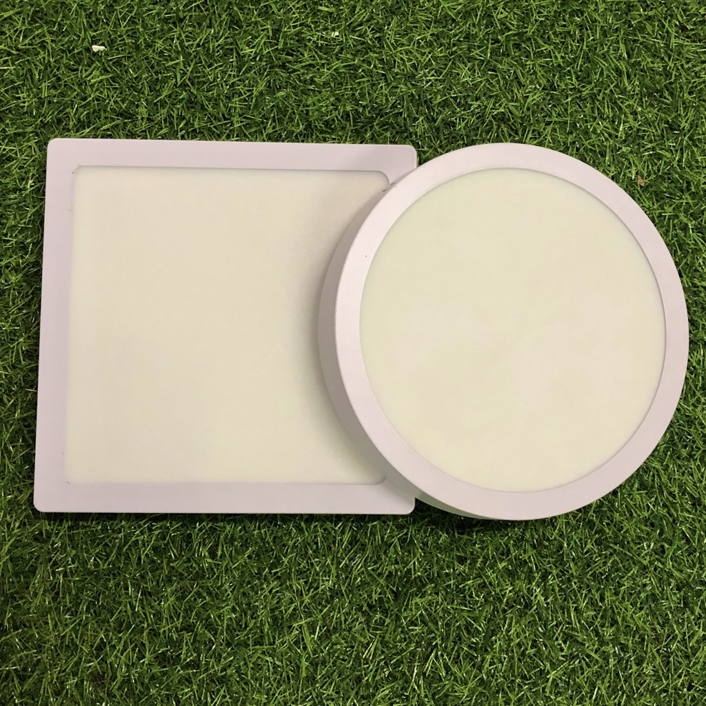 Đèn LED ốp nổi trần tròn, vuông gắn phòng khách ban công phòng ngủ 12W 18W 24W ánh sáng trắng