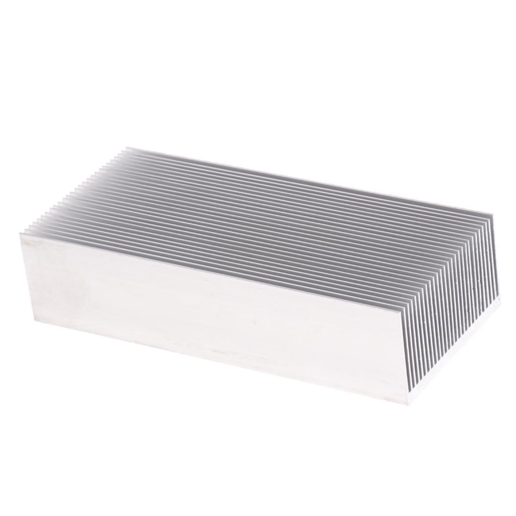 Aluminium Fan Heat Sink LED Fin Transistor Heat Sink 69X37X150mm Silver