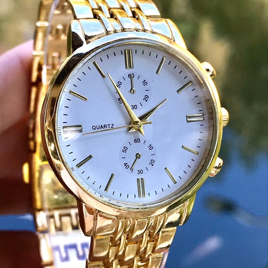 Đồng hồ thời trang nam nữ dây kim loại vàng sang trọng MS662