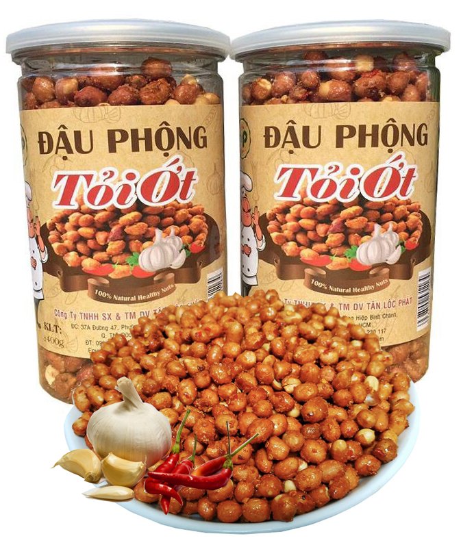 1KG ĐẬU PHỘNG SẤY TỎI ỚT TLP