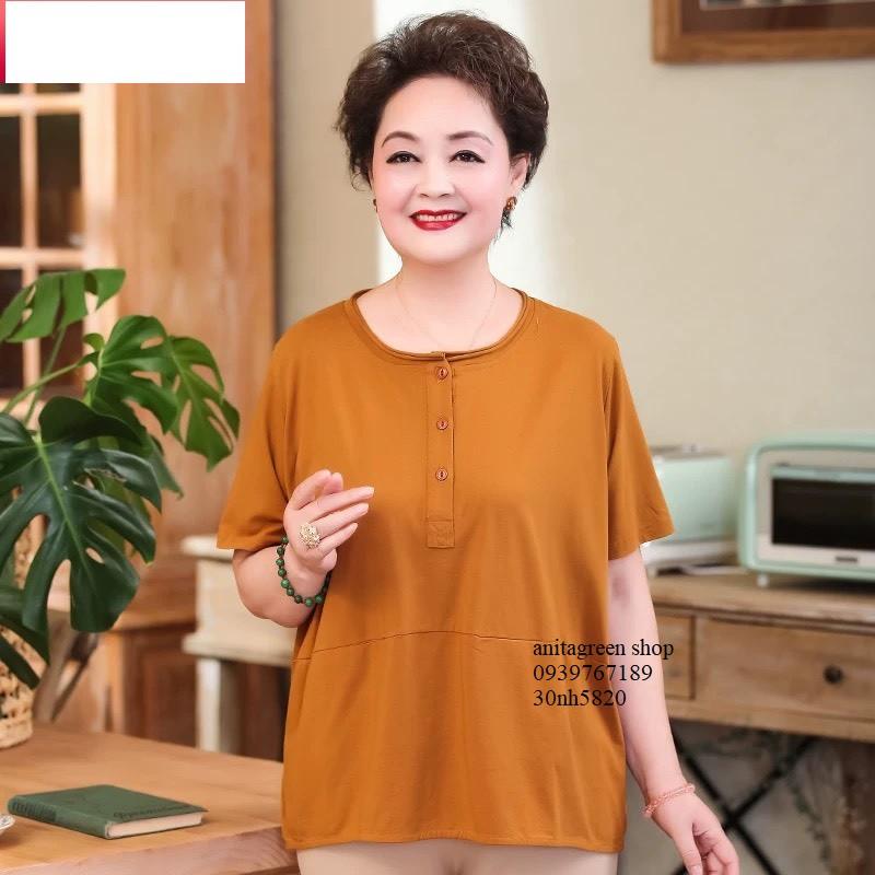 Nh5820-ÁO KIỂU QUÝ CÔ 2 TÚI