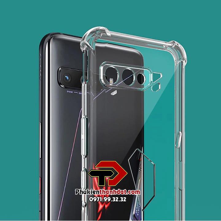 Ốp lưng dành cho ASUS ROG Phone 3, ROG Phone 5 trong suốt chống sốc