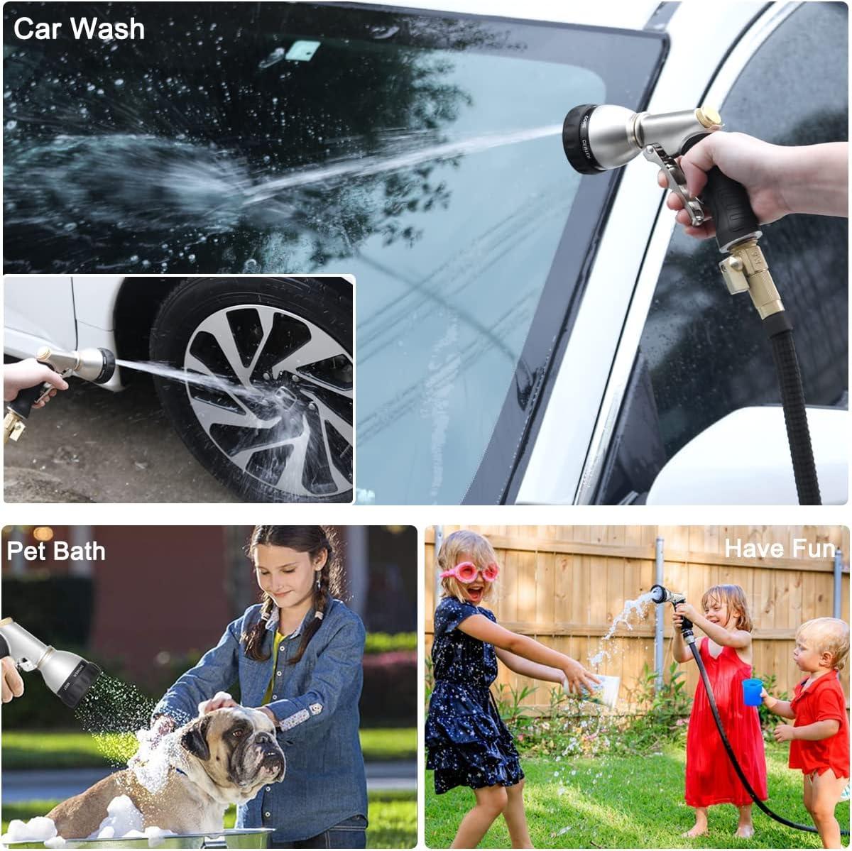 Vòi phun vườn, 9 chế độ phun, bình xịt thủ công áp suất cao