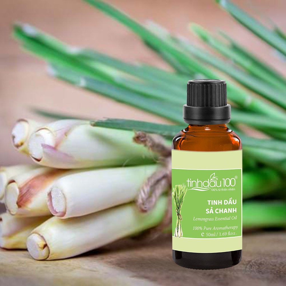 Tinh dầu sả chanh nguyên chất, tinh dầu đuổi muỗi - 50ml