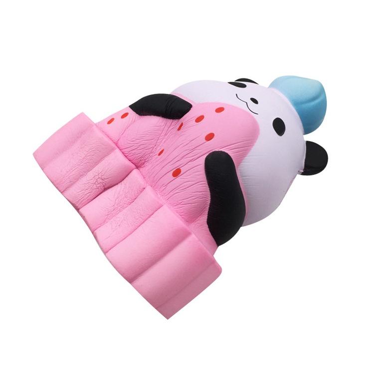 Squishy Lớn JUMBO Hình gấu trúc ôm dâu Đồ Chơi Xốp Giảm Stress Hình mềm mịn dễ Thương đàn hồi Cho Bé