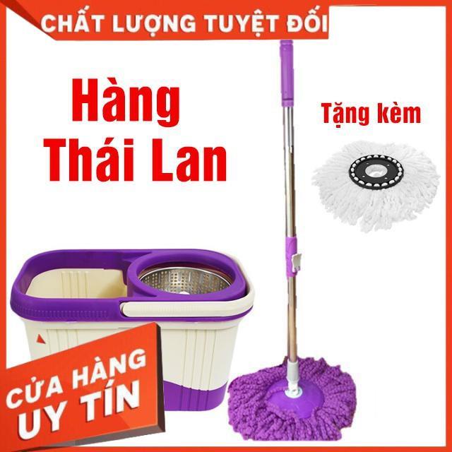 Bộ chổi lau nhà 360 độ công nghệ Thái lan có bánh xe