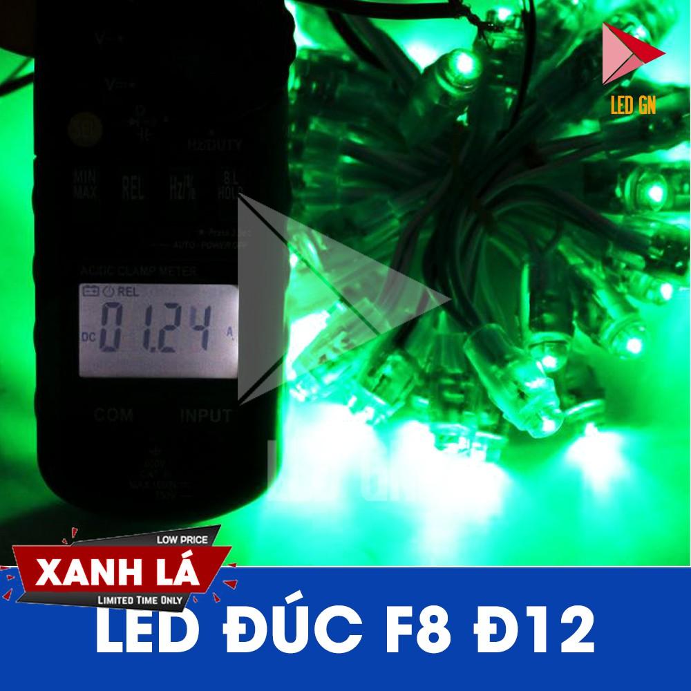 LED Đúc F8 Đế 12mm - Chống Nước - 5V DC