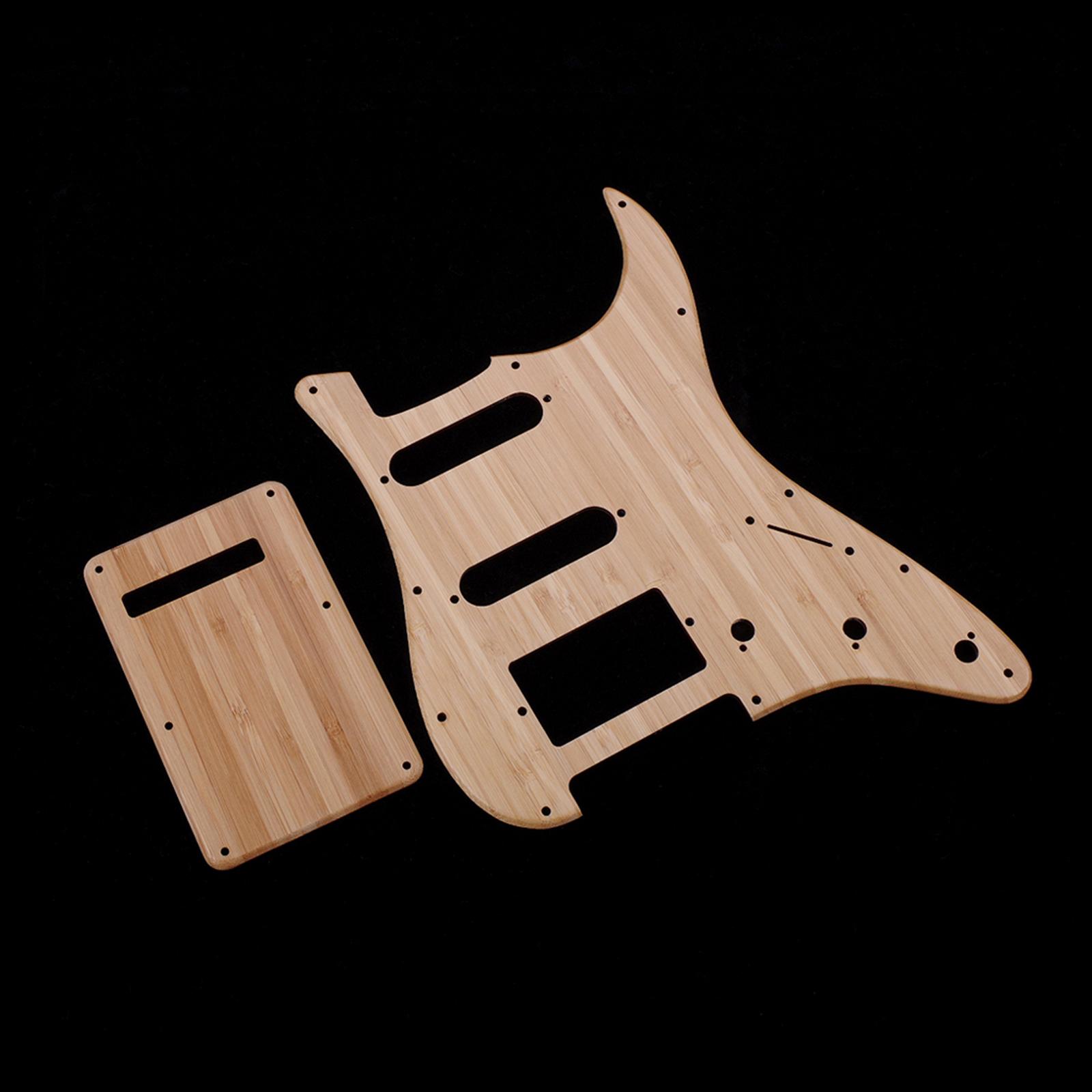 1 Ply Guitar Pickguard Scratch Plate and Back Plate For ST Electric Guitar