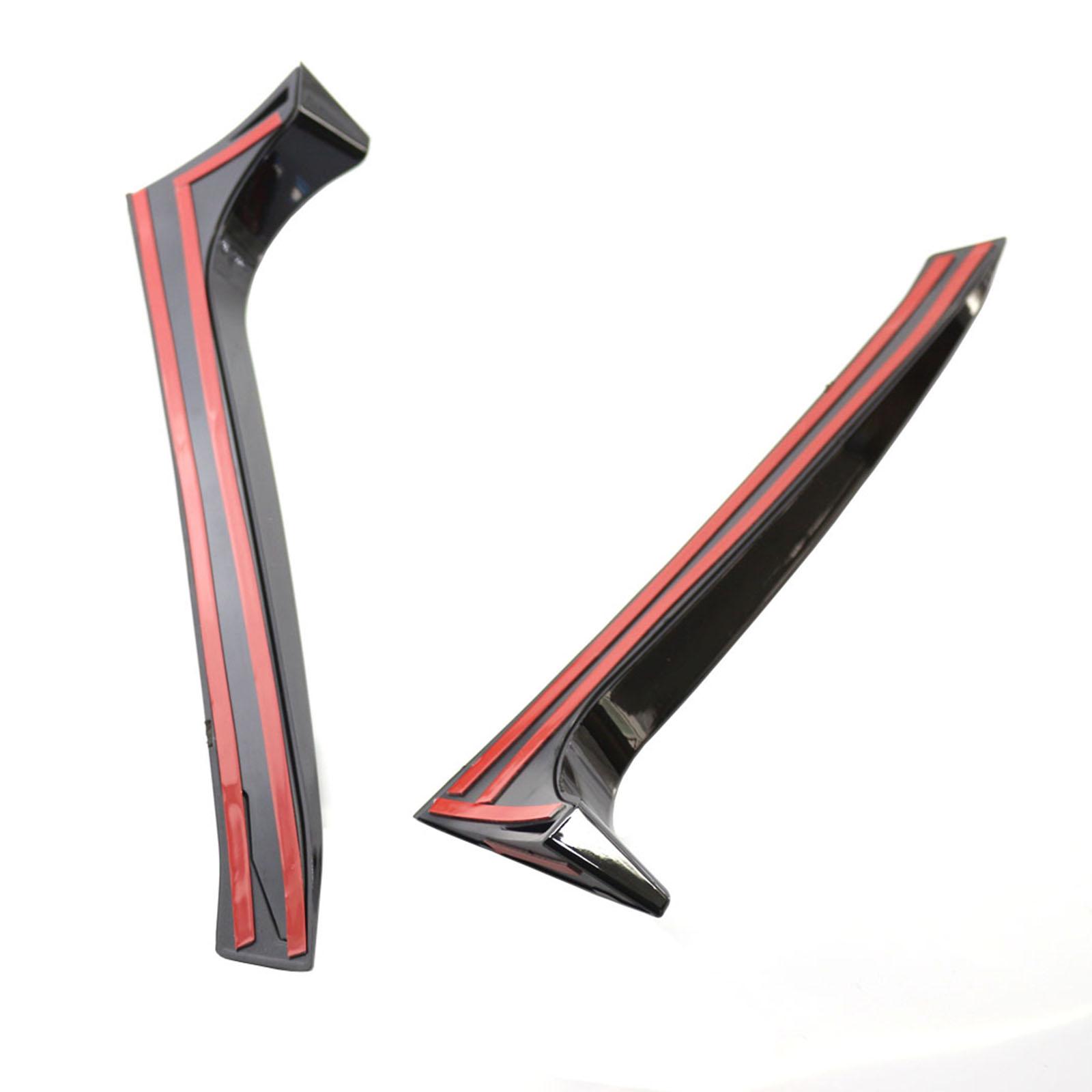 2Pcs Rear Roof Window Side Spoiler Wing Custom Parts for VW Golf 6 GTI