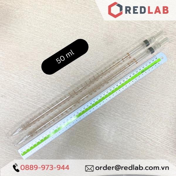 ỐNG HÚT THỦY TINH PIPET LOẠI DÀI CÓ CHIA VẠCH, PIPET THẲNG THỦY TINH 1ML 2ML 5ML 10ML 15ML 20ML 25ML 50ML