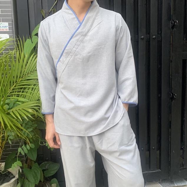 ĐỒ LAM ĐI CHÙA Mẫu Nam Vải Linen