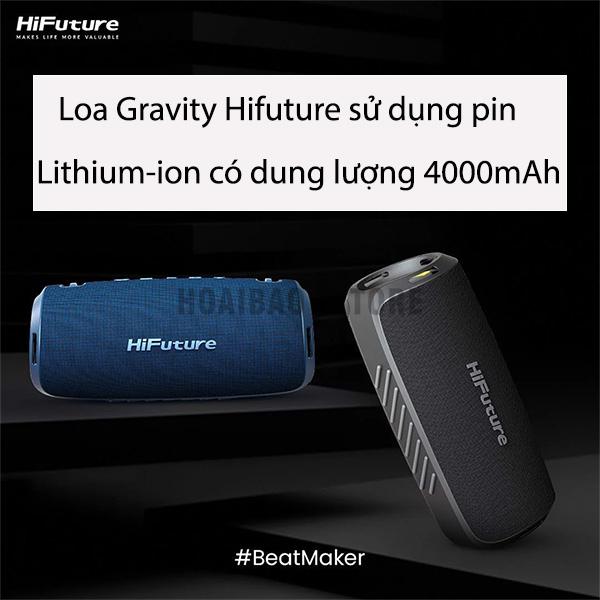 Loa Bluetooth Di Động HiFuture Gravity (45W, Nhỏ Gọn, Di Động, IPX7 Waterproof,Supper Bass) CHỐNG NƯỚC - Hàng Chính Hãng