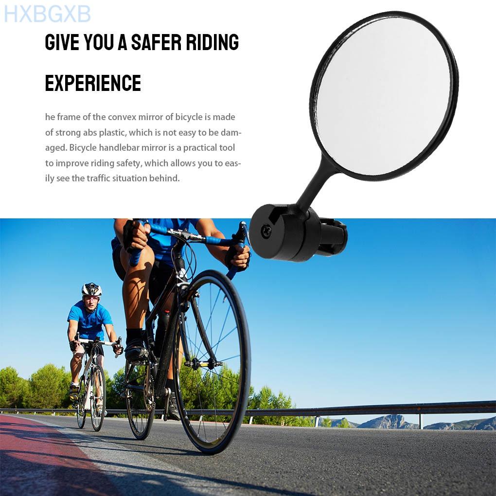 Bicycle Rearview Mirror 360 Degrees Rotating Bike Flat Mirror Plastic Bike Retroreflector