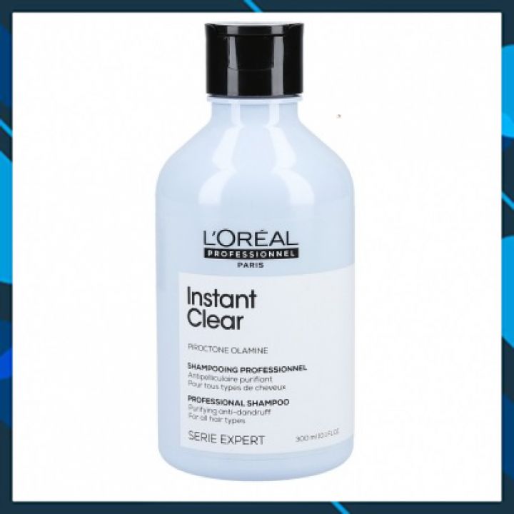 Dầu gội L'oreal Professionel Serie Expert instant Clear Pure shampoo cho tóc và da đầu gàu 300ml