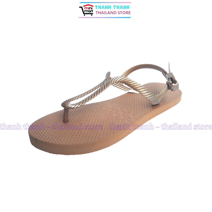 Giày Sandal nữ đế cao su xốp quai kẹp dây mảnh Thái Lan Monobo Maldives S2