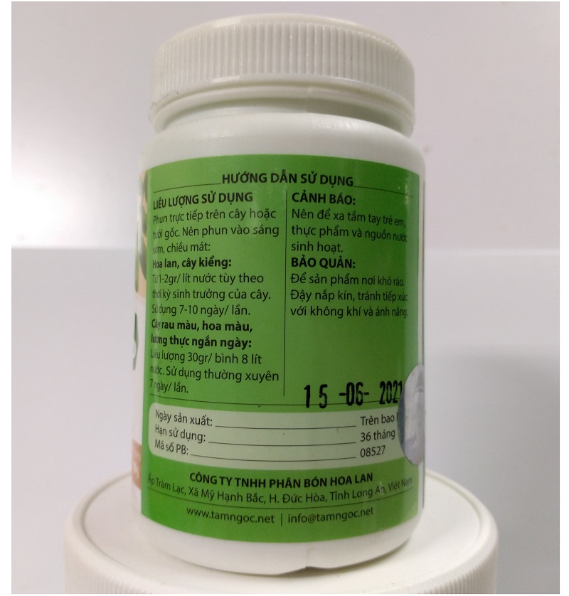 Phân bón hỗn hợp NPK SIAMB 16 NPK 30-10-10, thân cây cao - lá to dài, phân nhánh nhiều 100gr.