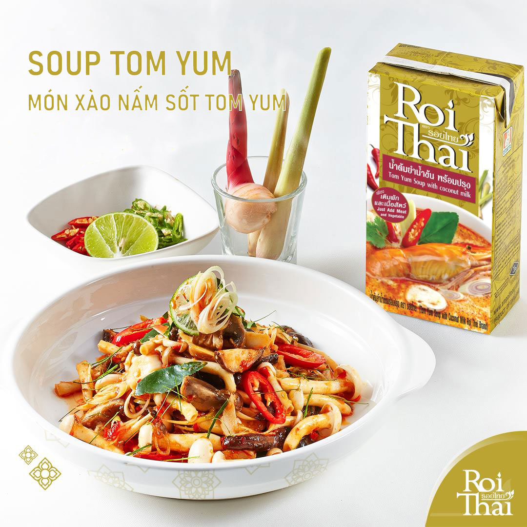 COMBO 2 Hộp Súp Tom Yum Nước Cốt Dừa Roi Thai 250ml (Thái Lan) - Date: 14/04/2023