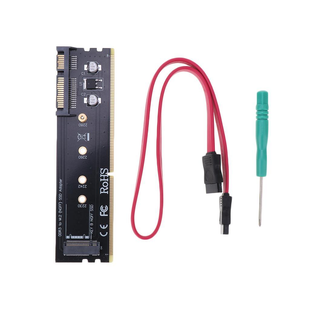 Computer Expansion Card Adapter DDR3 Interface SSD  to M.2