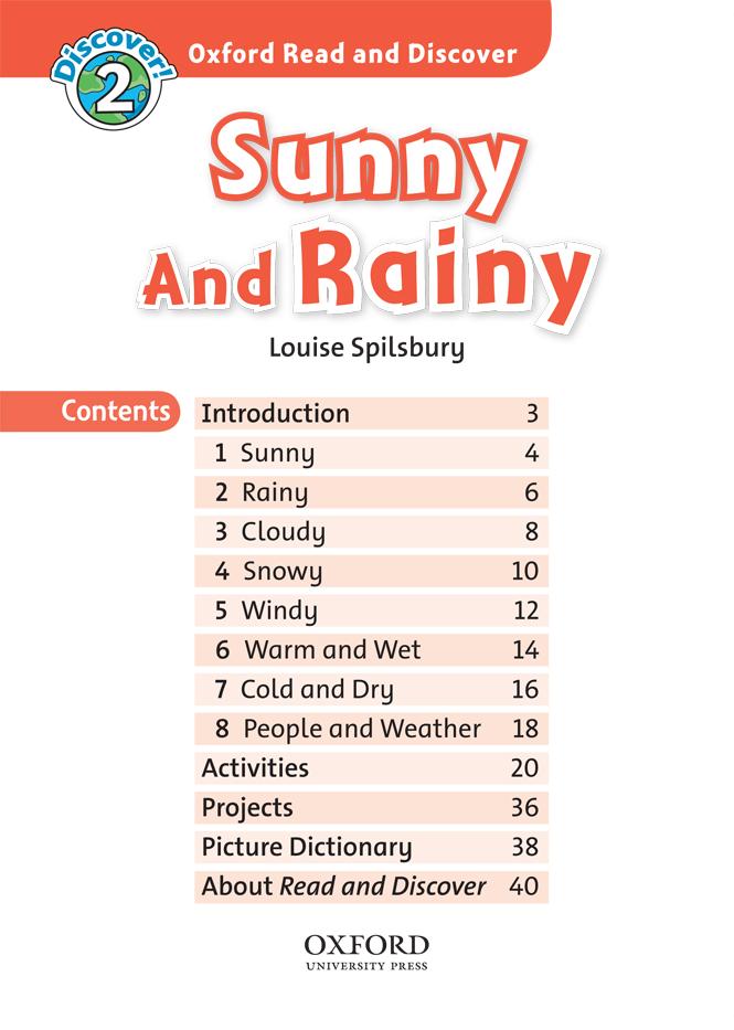 Oxford Read and Discover: Level 2: Sunny and Rainy